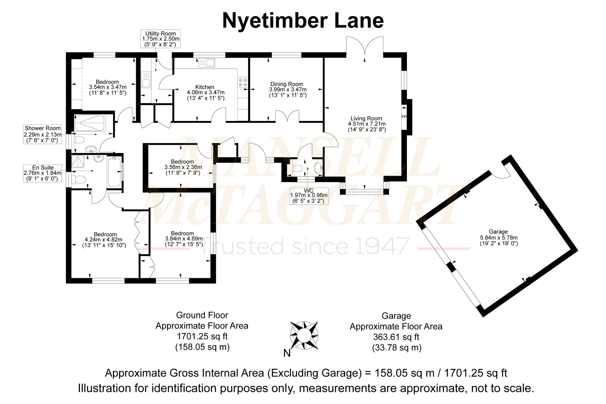 Brackens Nyetimber Lane, Pulborough floorplan