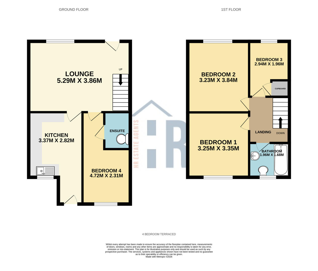 123, Wood Street, Bedworth floorplan