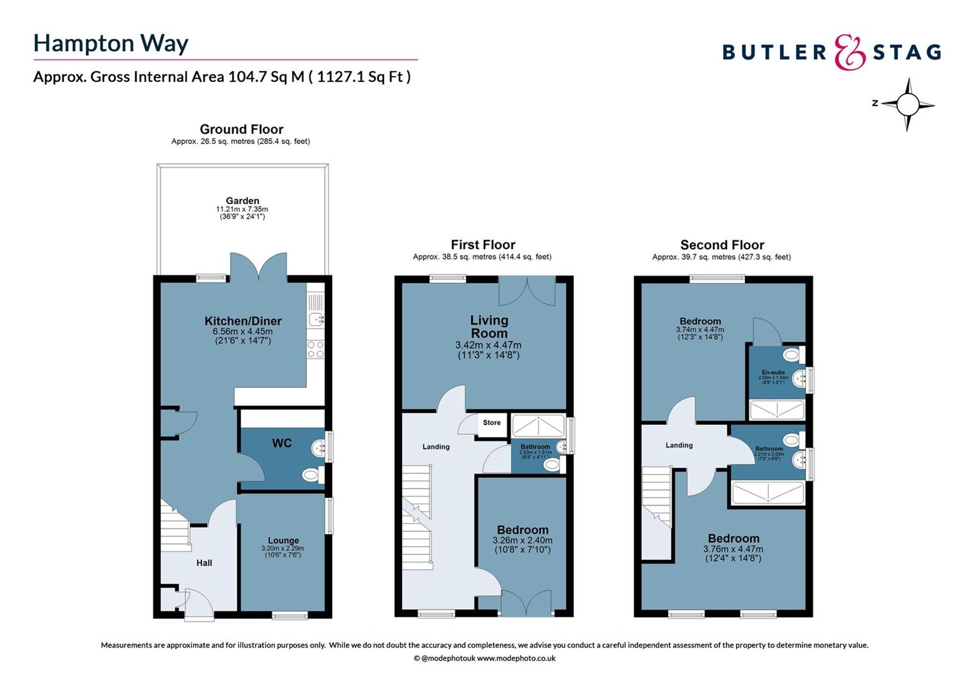16 Hampton Way, Bishop's Stortford floorplan