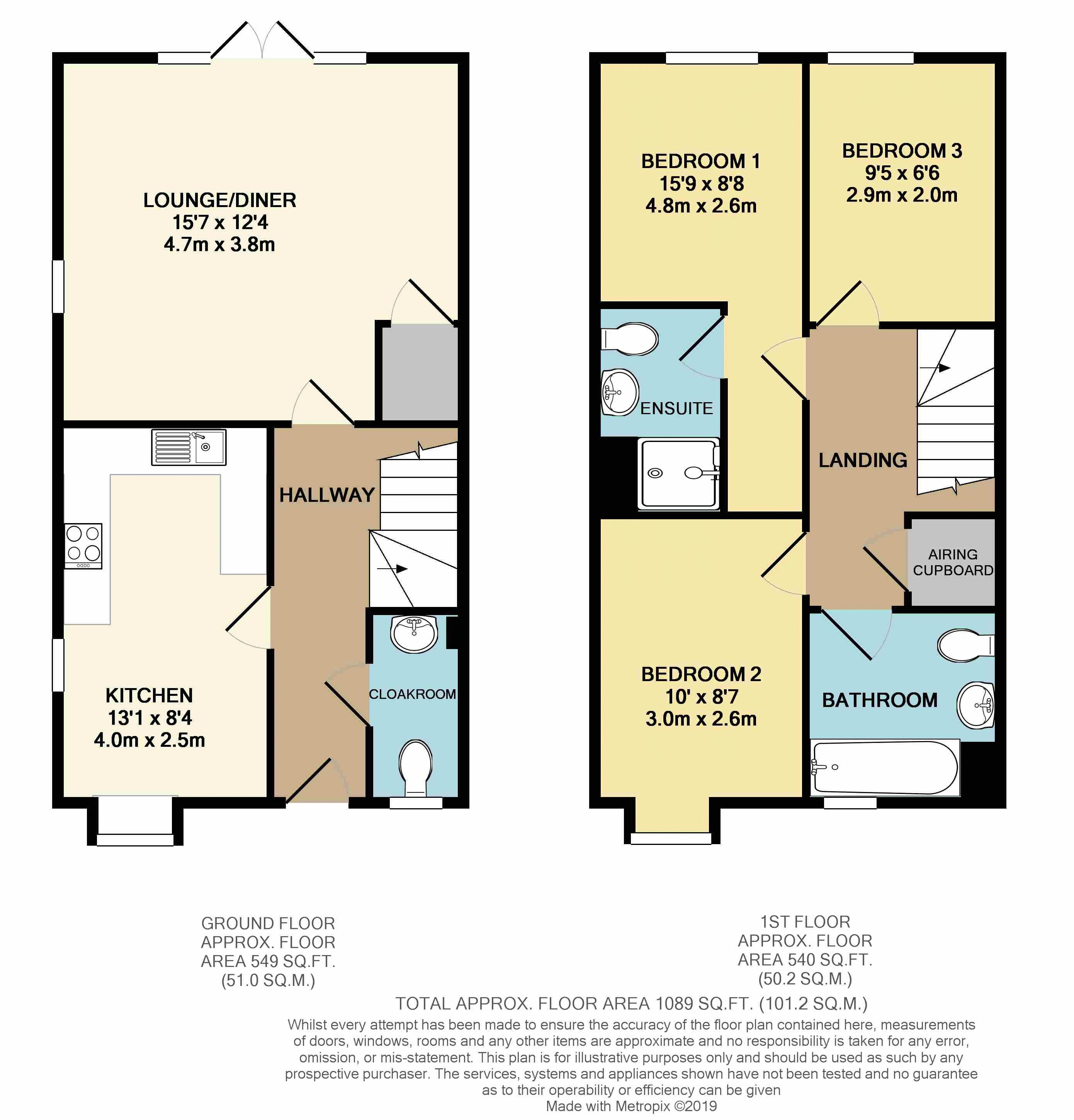 3 Bedrooms Terraced house for sale in Butterfly Crescent, Nash Mills, Hemel Hempstead HP3