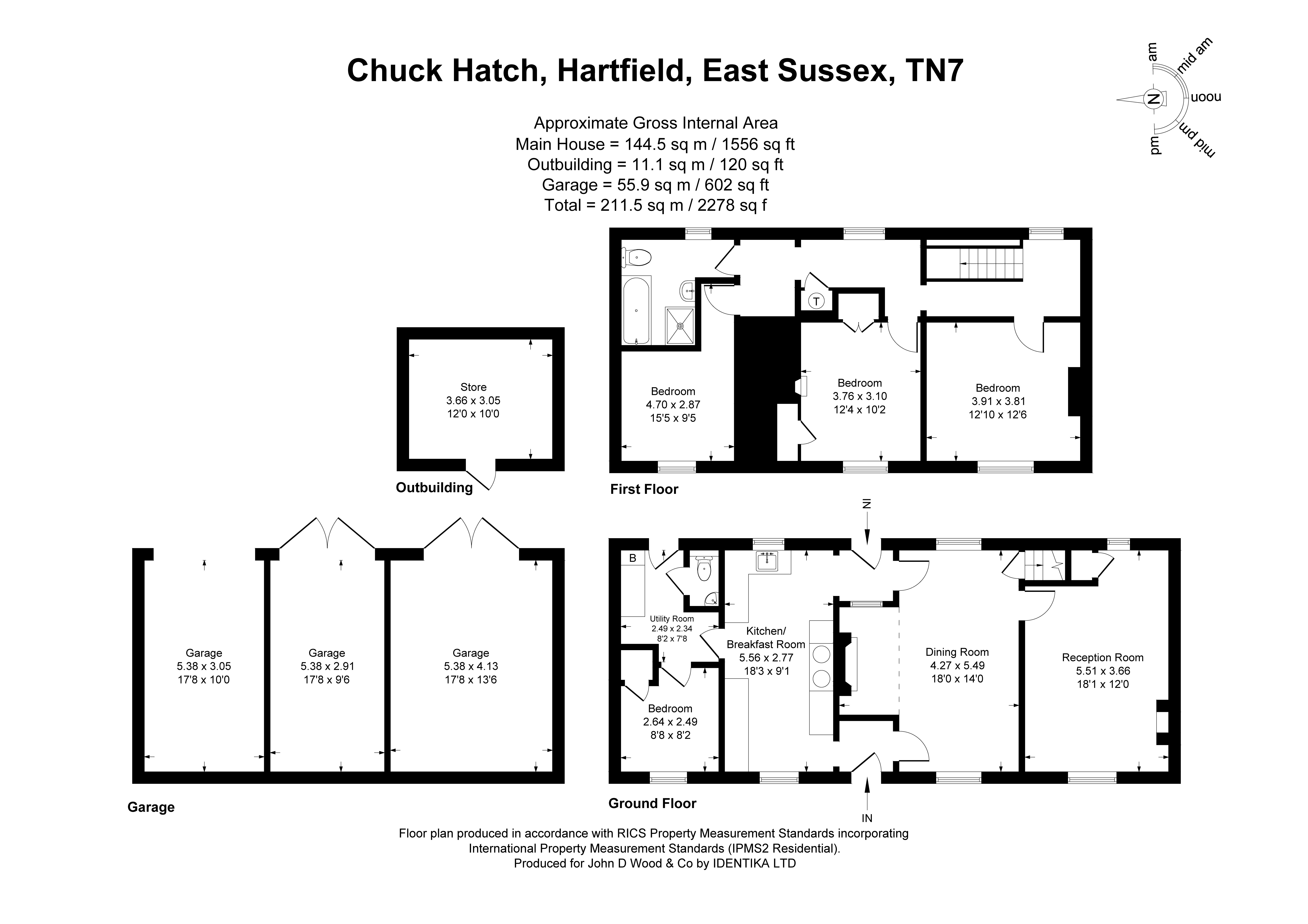 Neaves Farmhouse, Hartfield floorplan