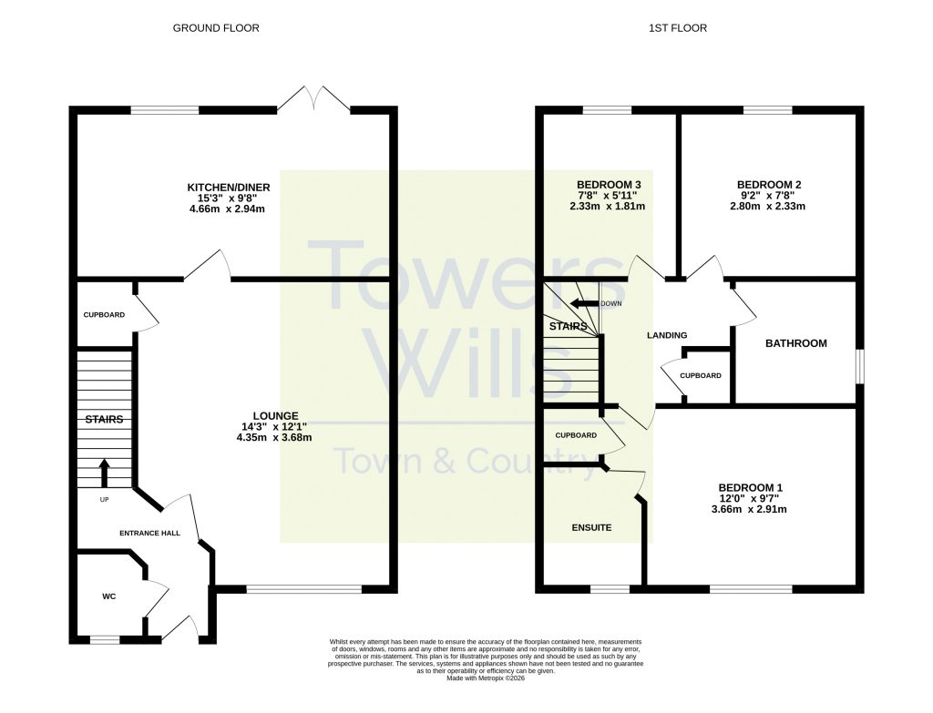 14, Lapwing Close, Yeovil floorplan