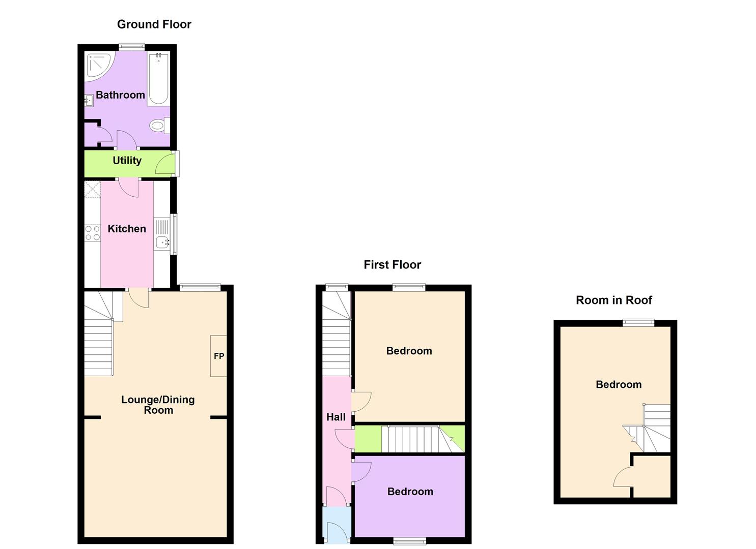 3 bed terraced house for sale in Beach Road, Llanreath, Pembroke Dock
