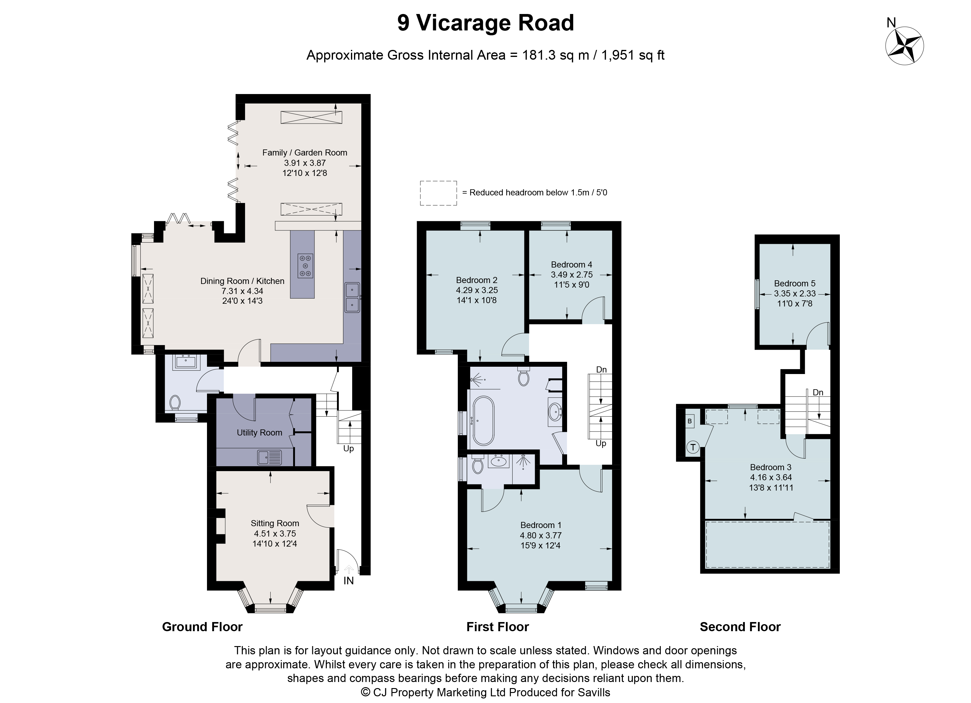 9, Vicarage Road, Oxfordshire floorplan