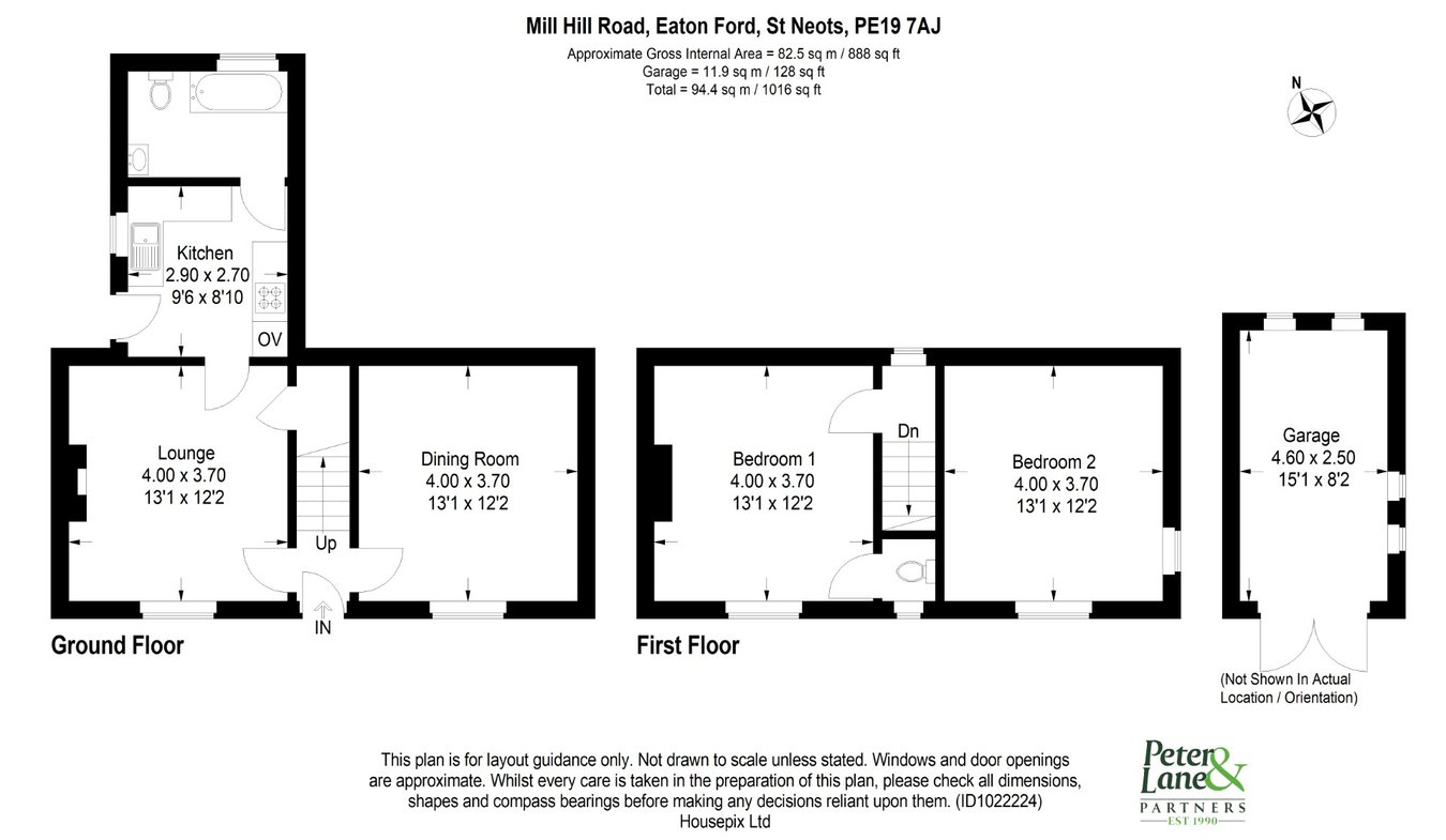62, Mill Hill Road, St Neots floorplan