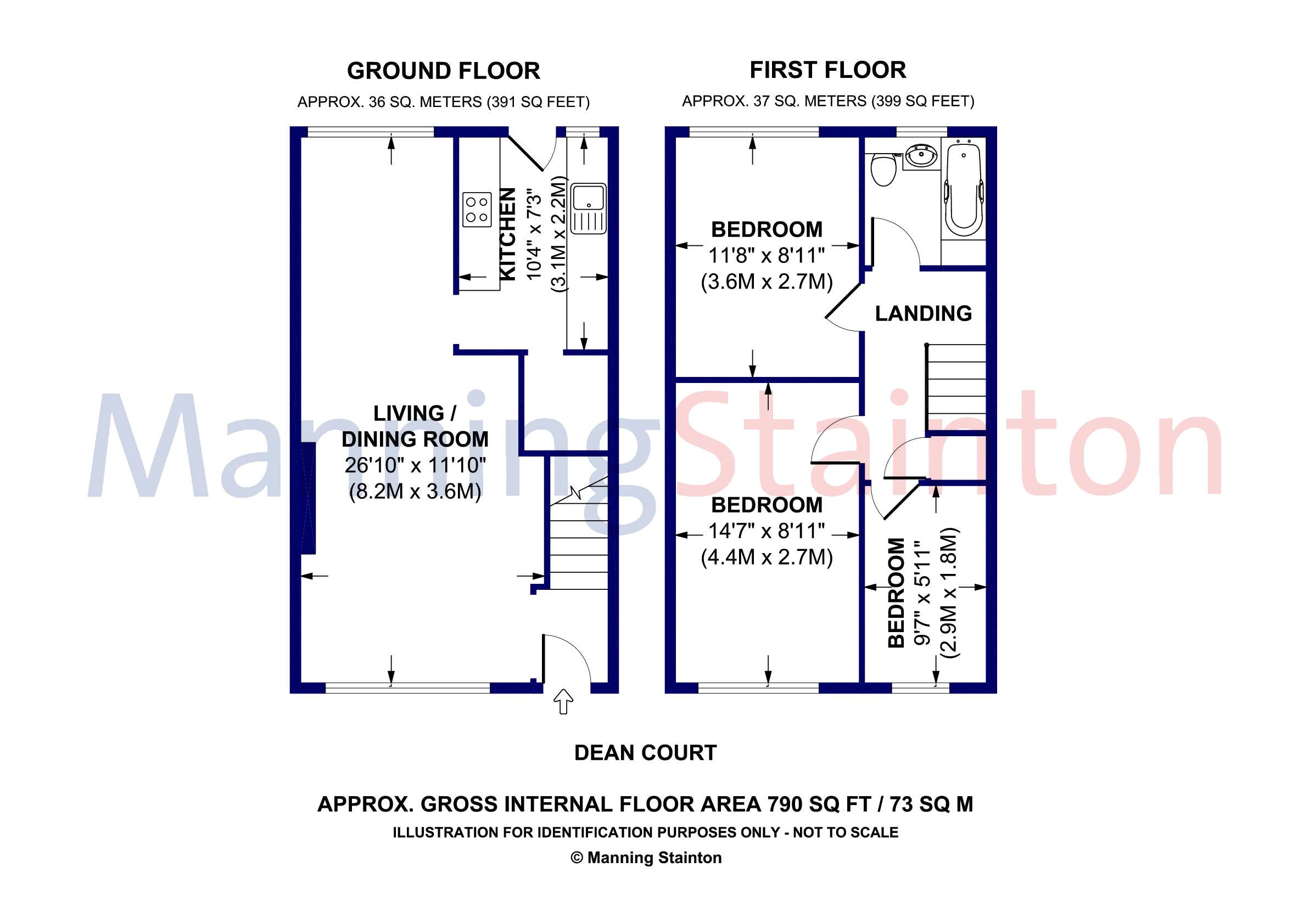 3 Bedrooms Town house for sale in Dean Court, Roundhay, Leeds LS8