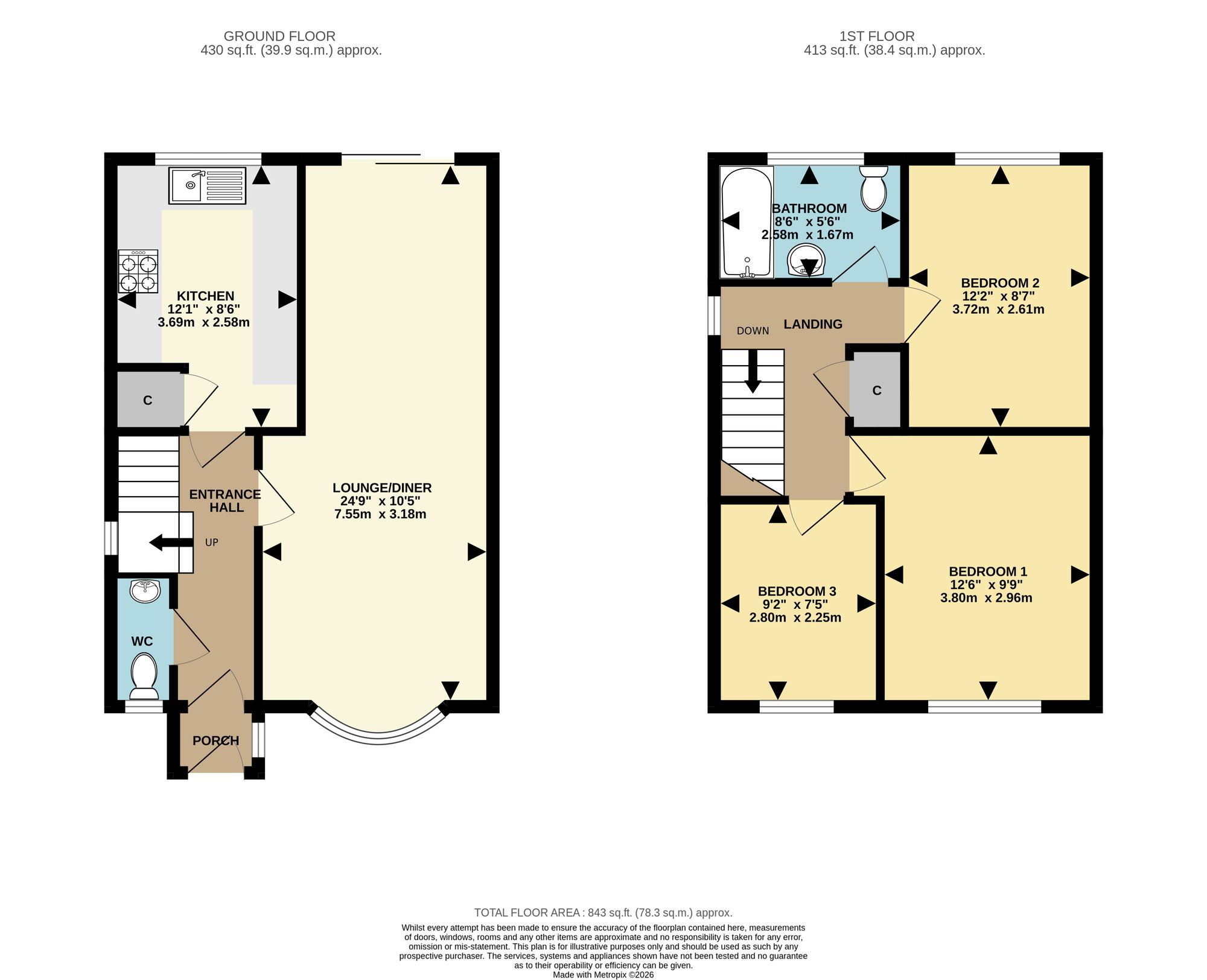 26 Gibbons Road, Sittingbourne floorplan