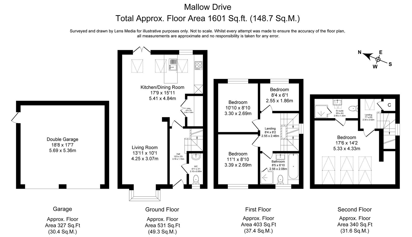 12, Mallow Drive, Salford floorplan