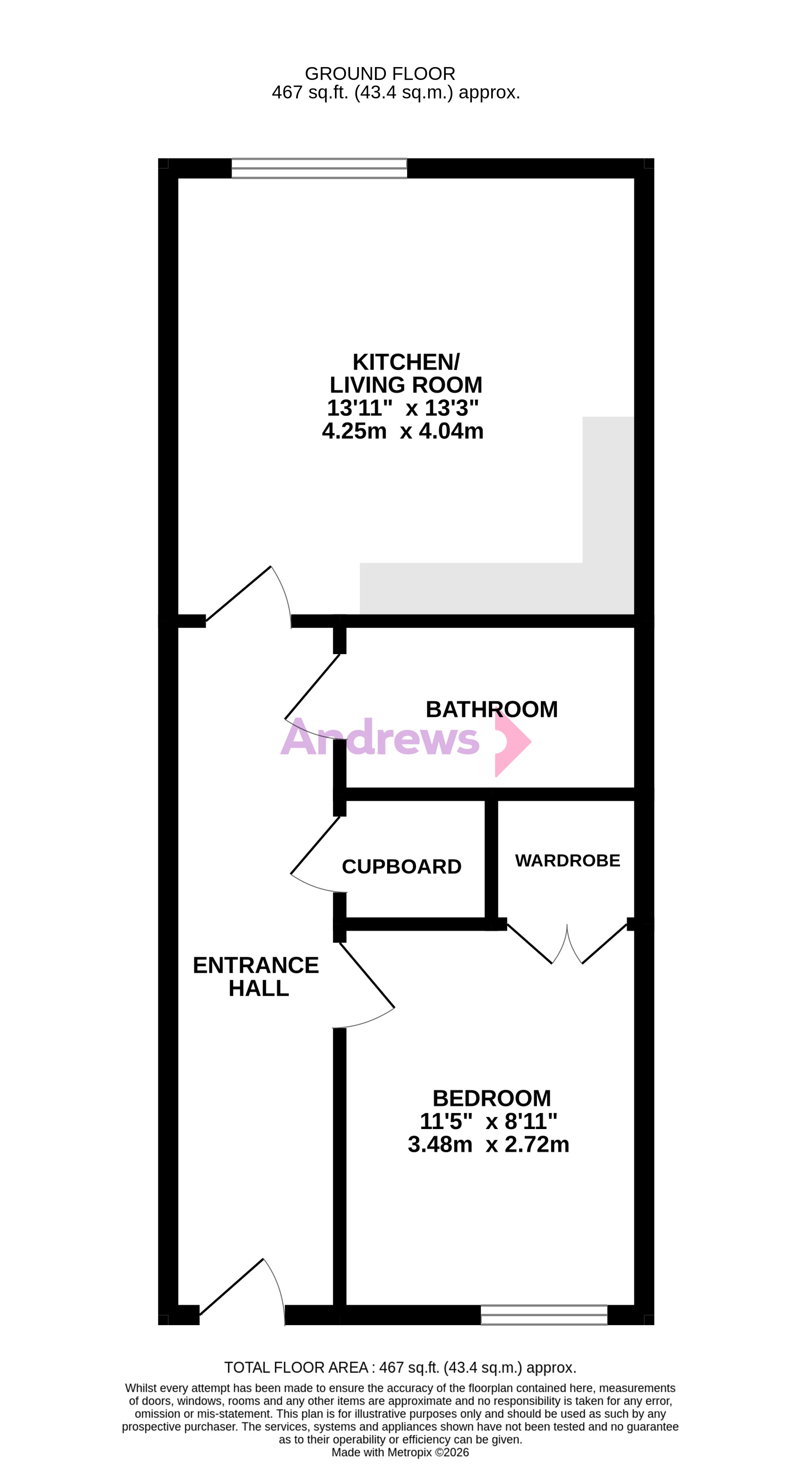21 West, BRISTOL floorplan