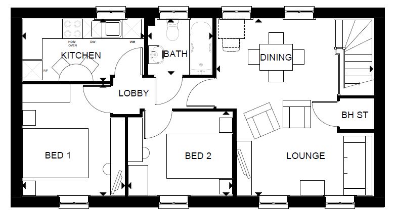 H8872101, Stourhead Drive, Towcester floorplan