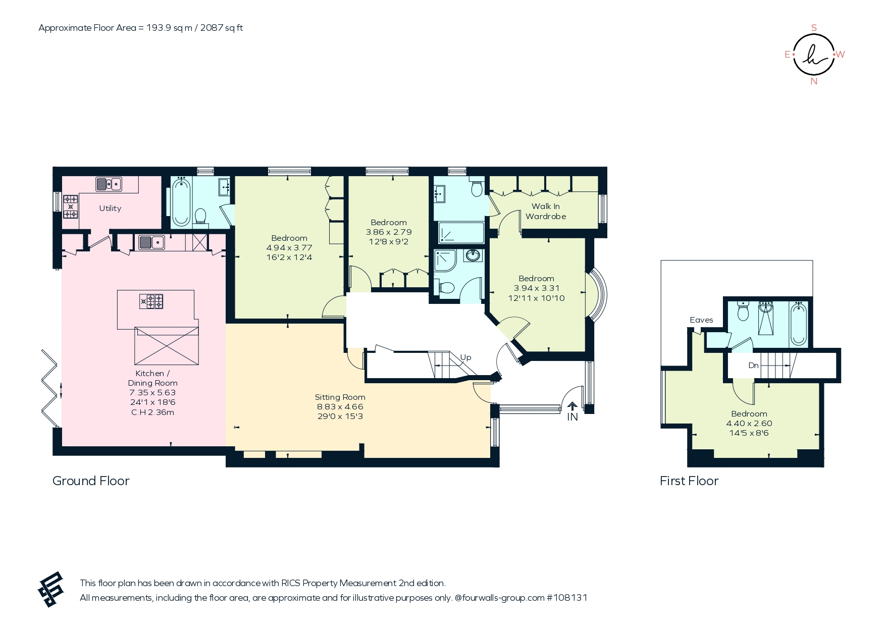 36, Caldecote Gardens, Bushey floorplan