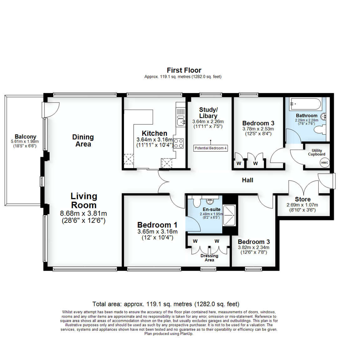 16, Woodward Place, Loughton Lodge floorplan