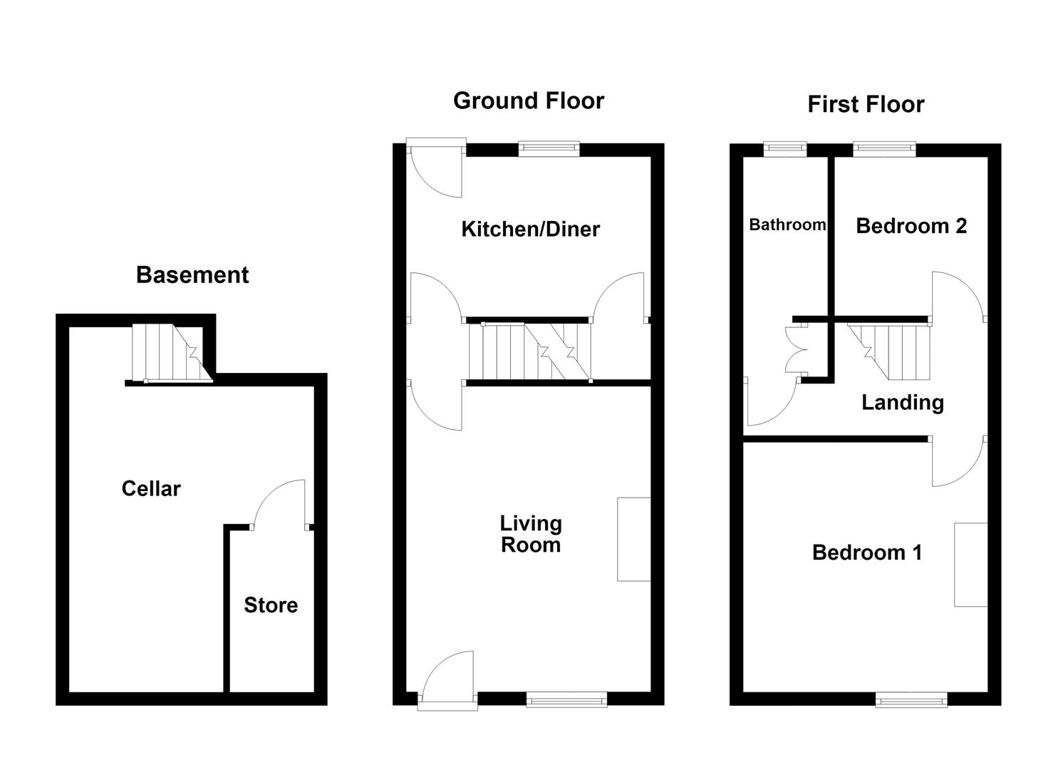 11, Clement Street, Wakefield floorplan