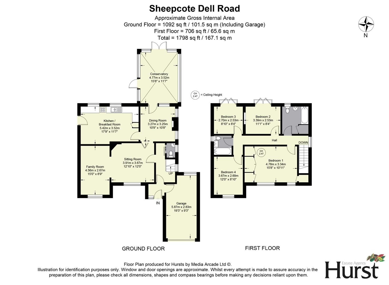 Hillside, 42, Sheepcote Dell Road, Holmer Green floorplan