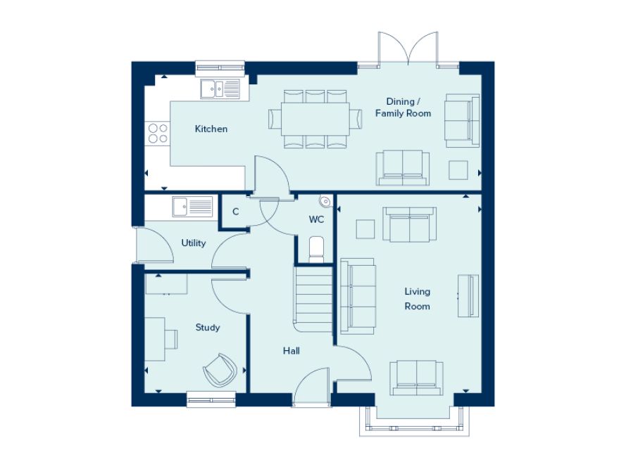 260, Hillside Road, Branston floorplan