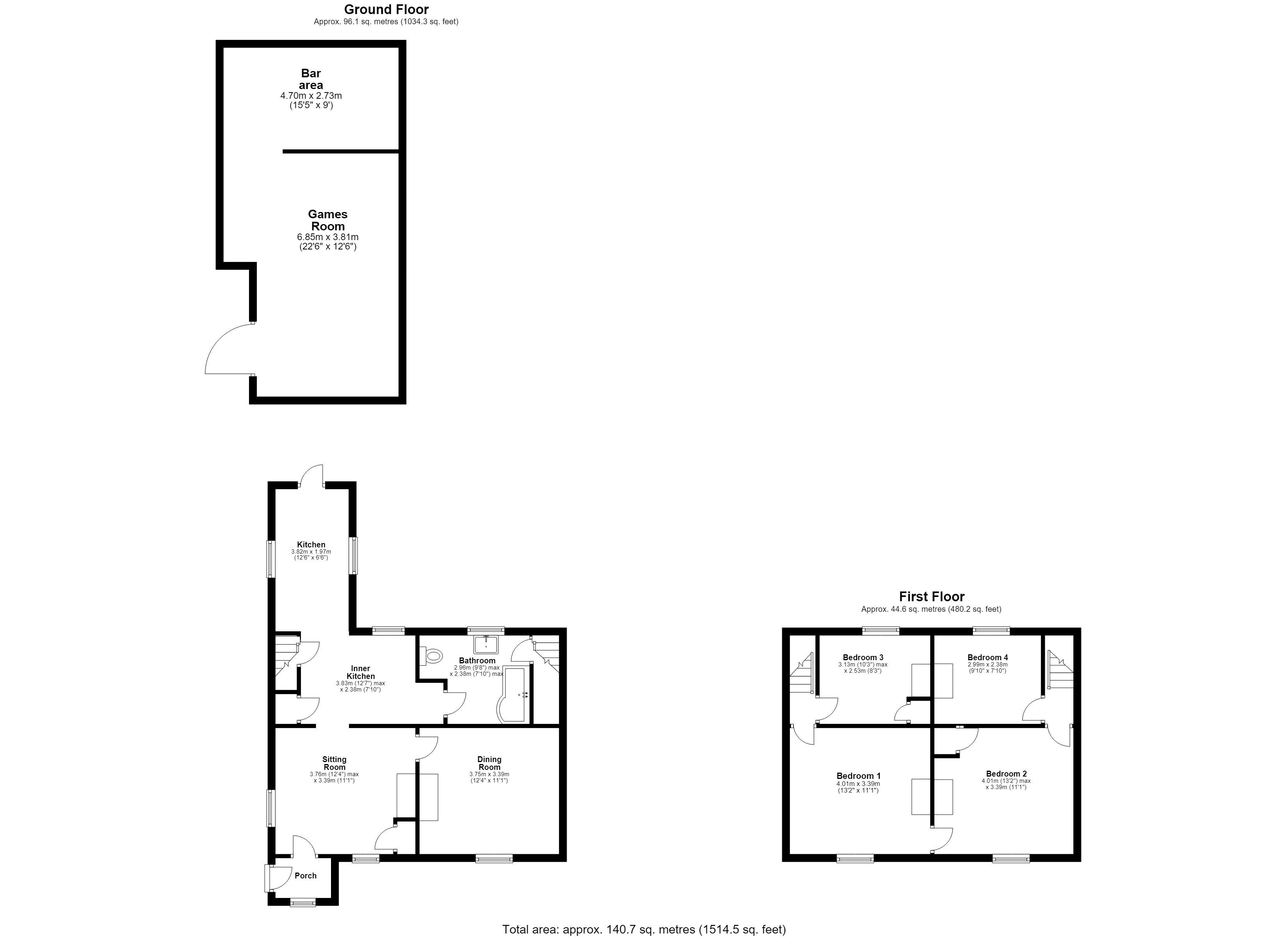 Corner Cottage, 241, Stowmarket Road, Suffolk floorplan