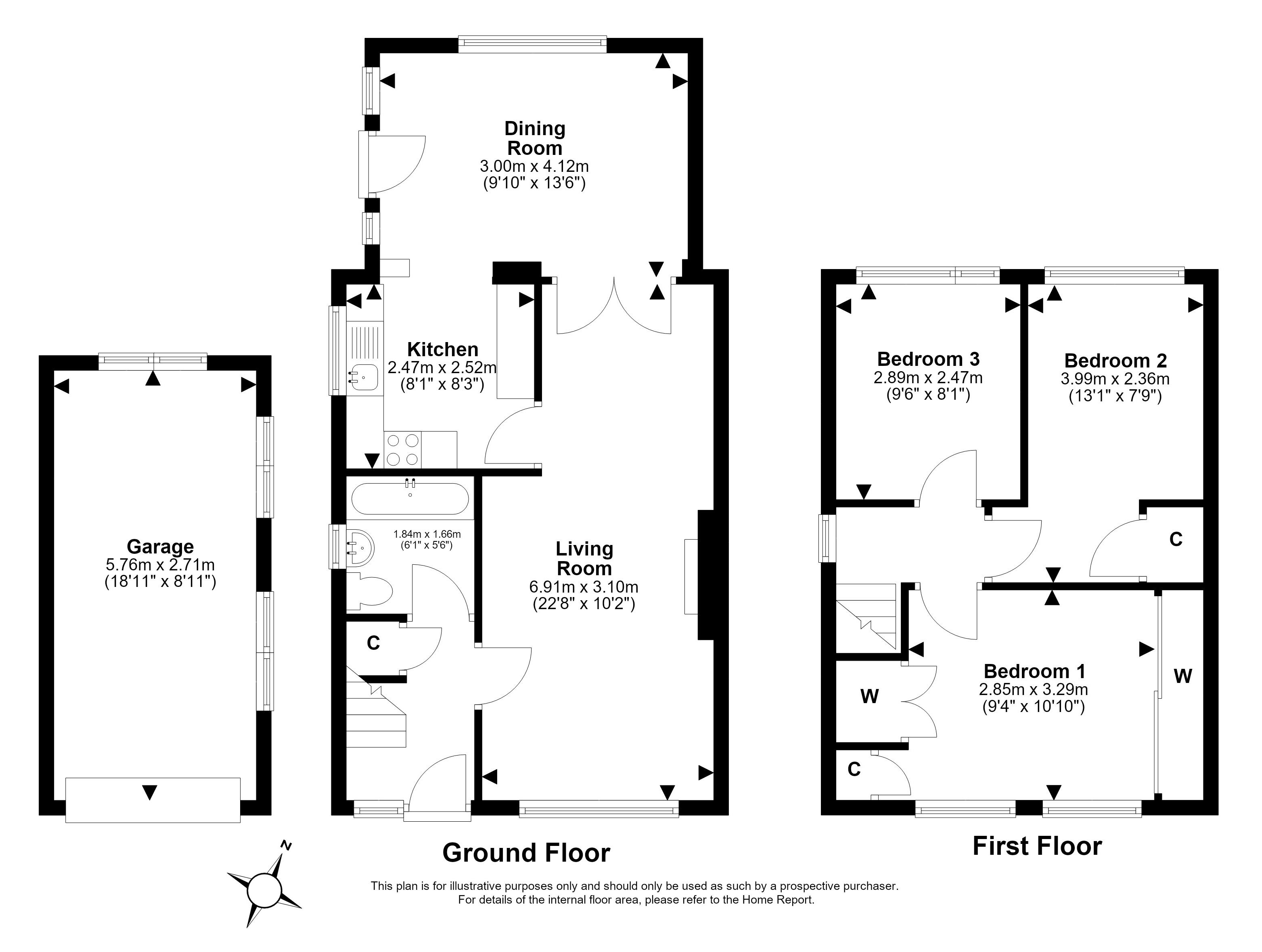 93, Weavers Knowe Crescent, Currie, Edinburgh floorplan