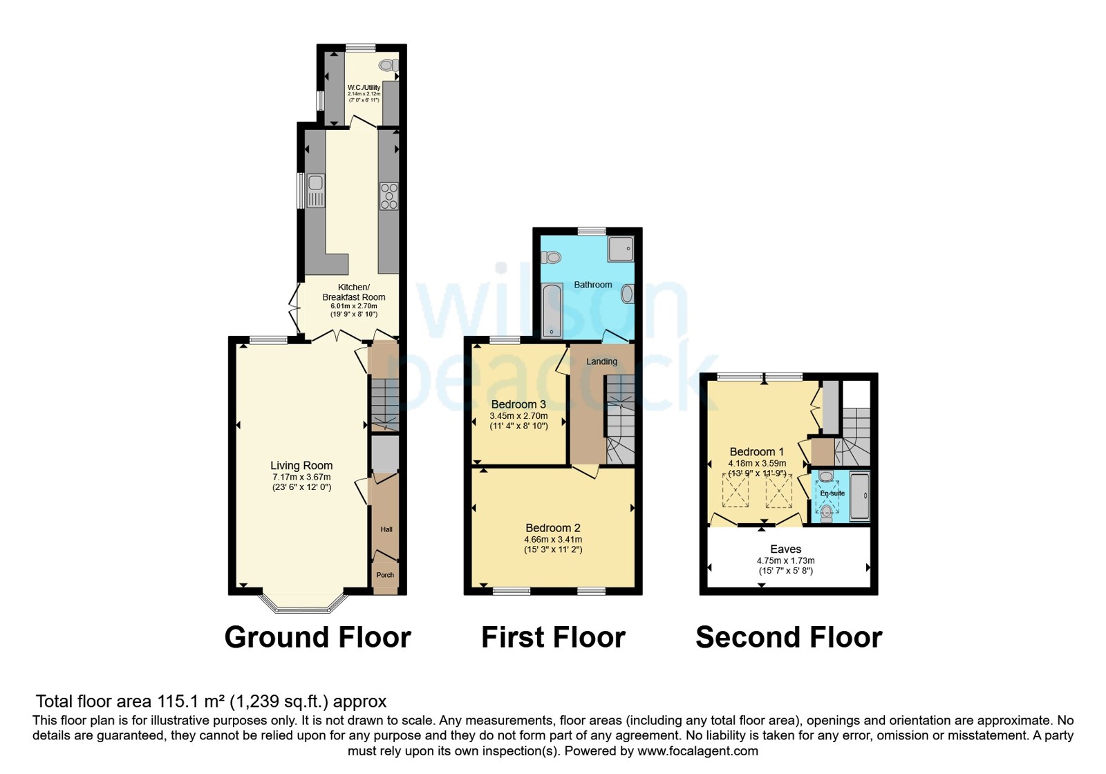 33, Beatrice Street, Bedford floorplan