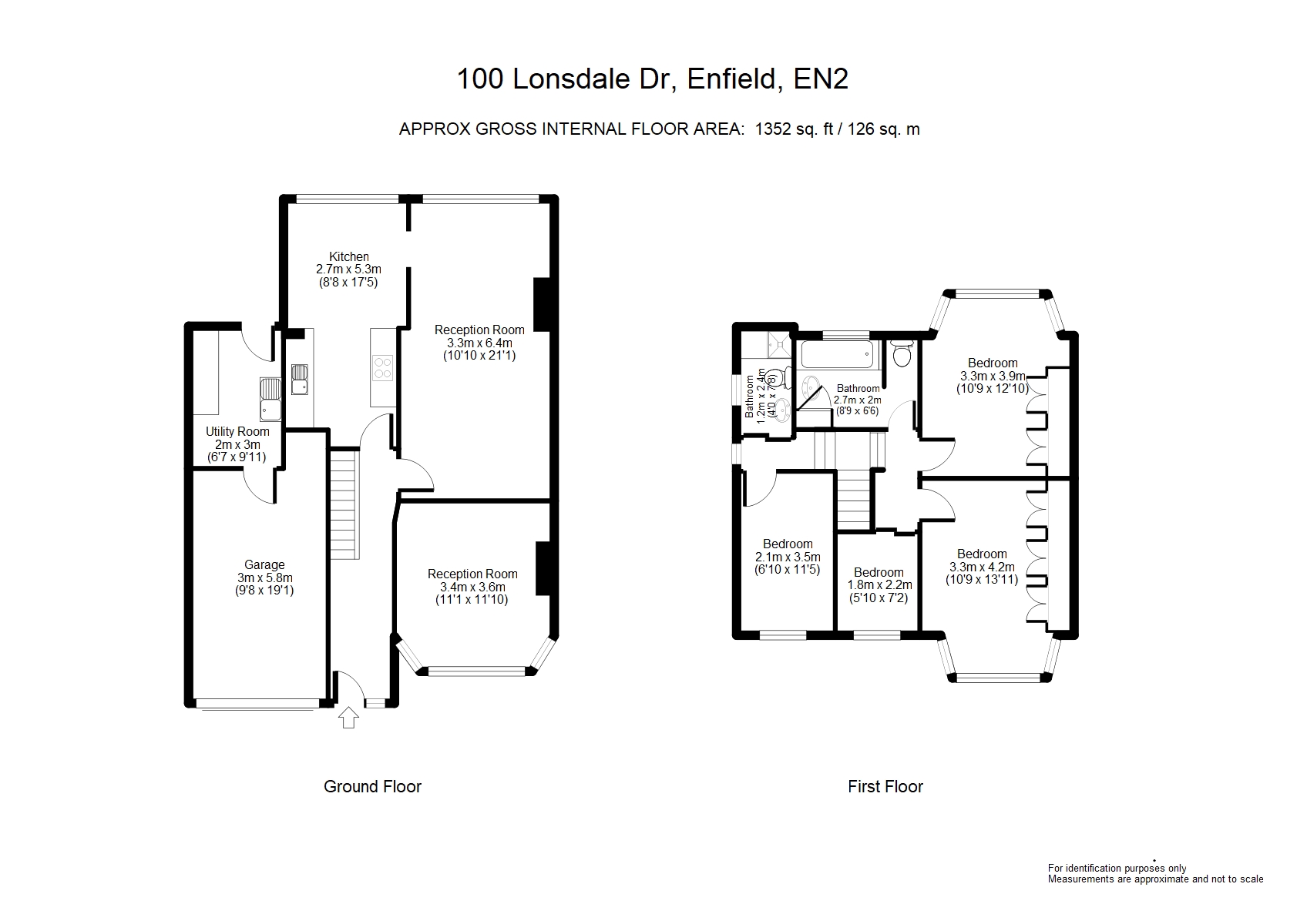 100, Lonsdale Drive, Middlesex floorplan