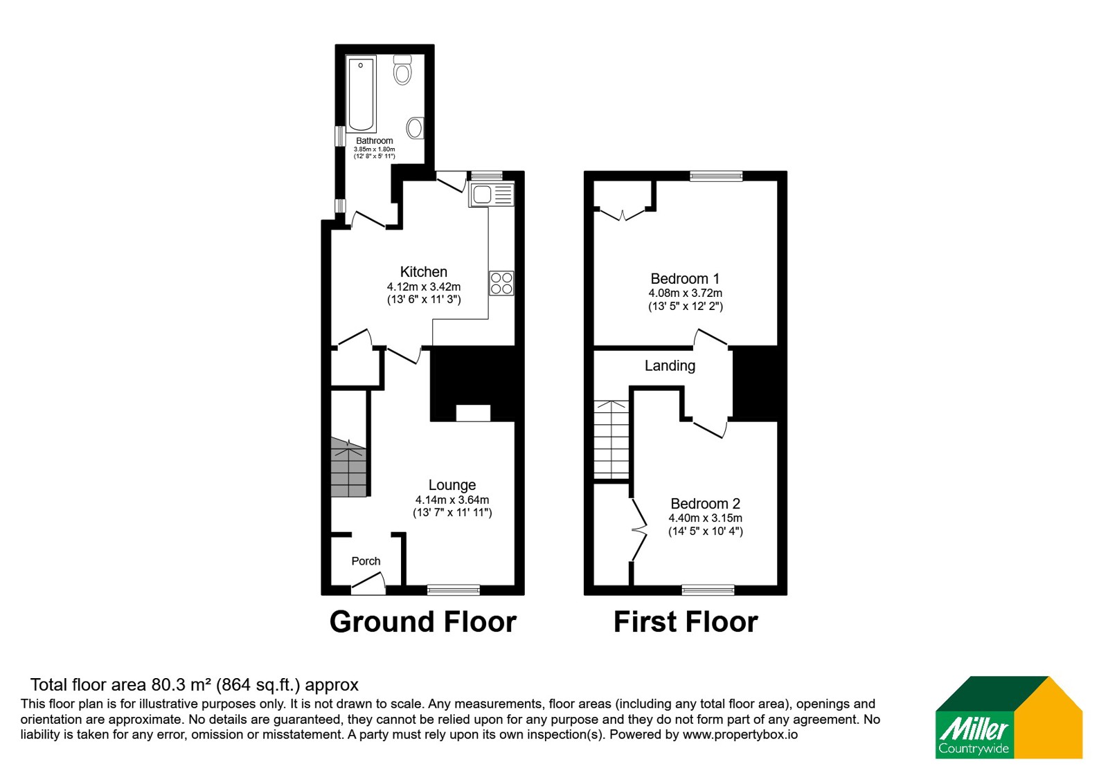 St Michaels Cottage, 10, Trevanson Street, Cornwall floorplan