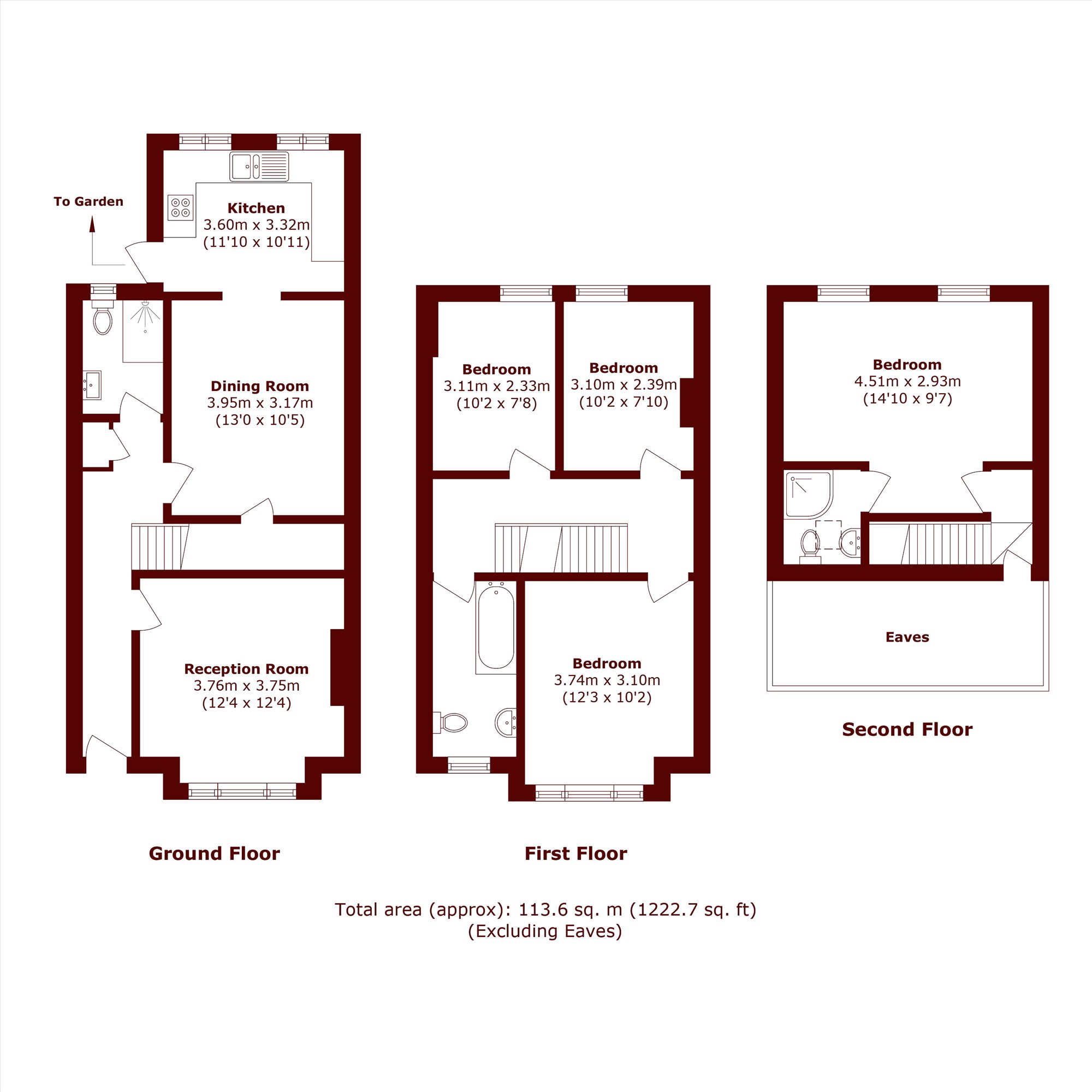 65, Pevensey Road, London floorplan