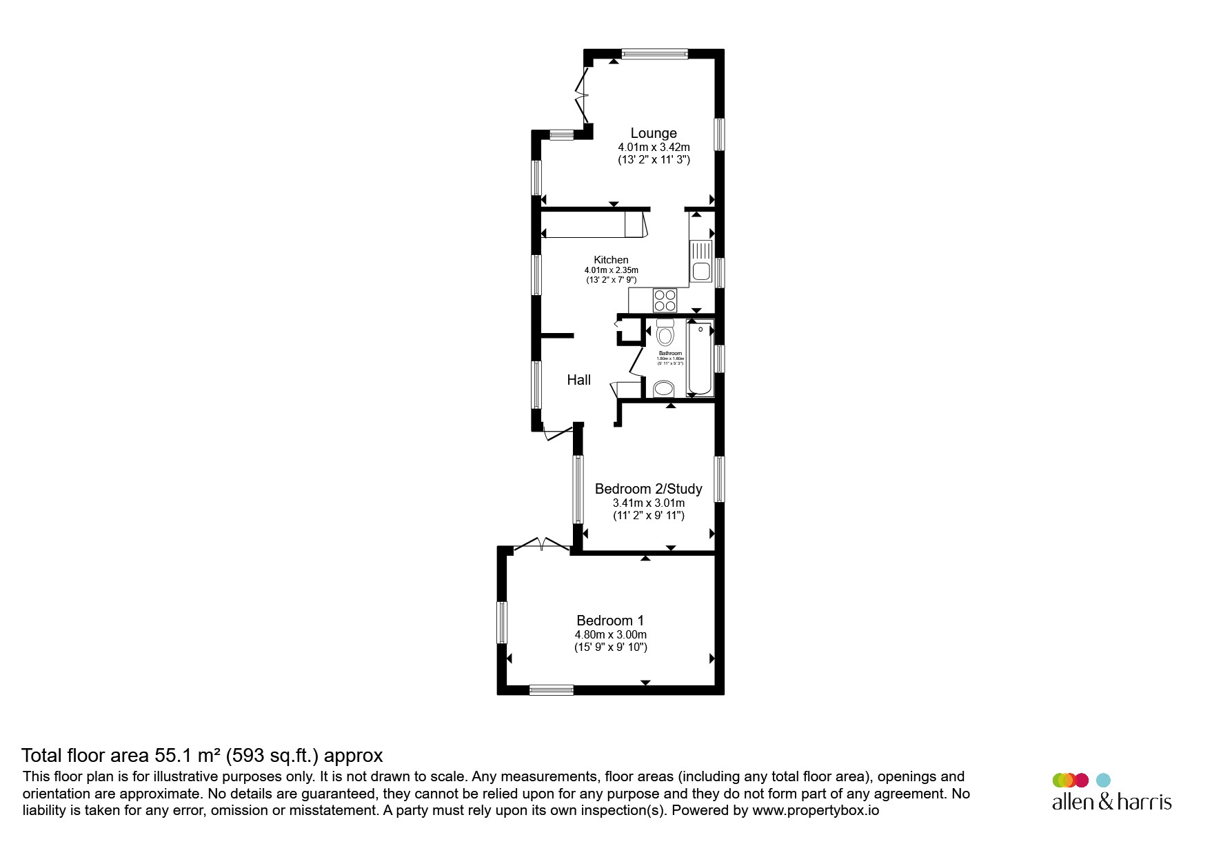 1, River View, Wallingford floorplan