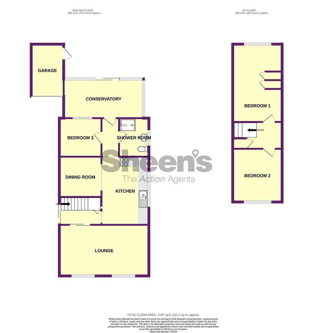 35, Donne Drive, Clacton-On-Sea floorplan