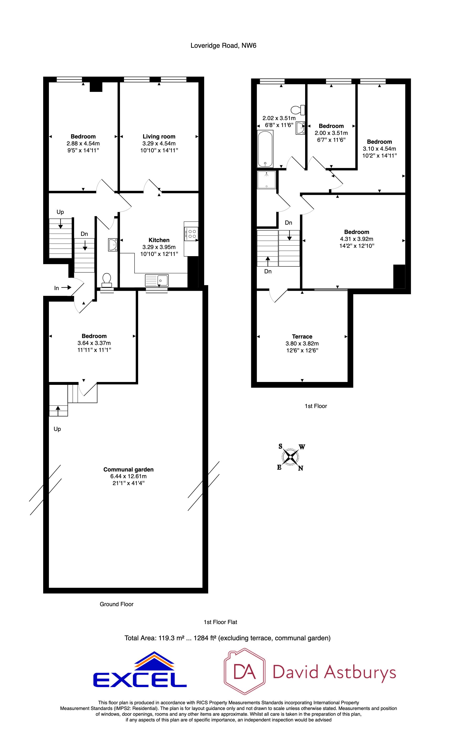 B, 76, Loveridge Road, West Hampstead floorplan
