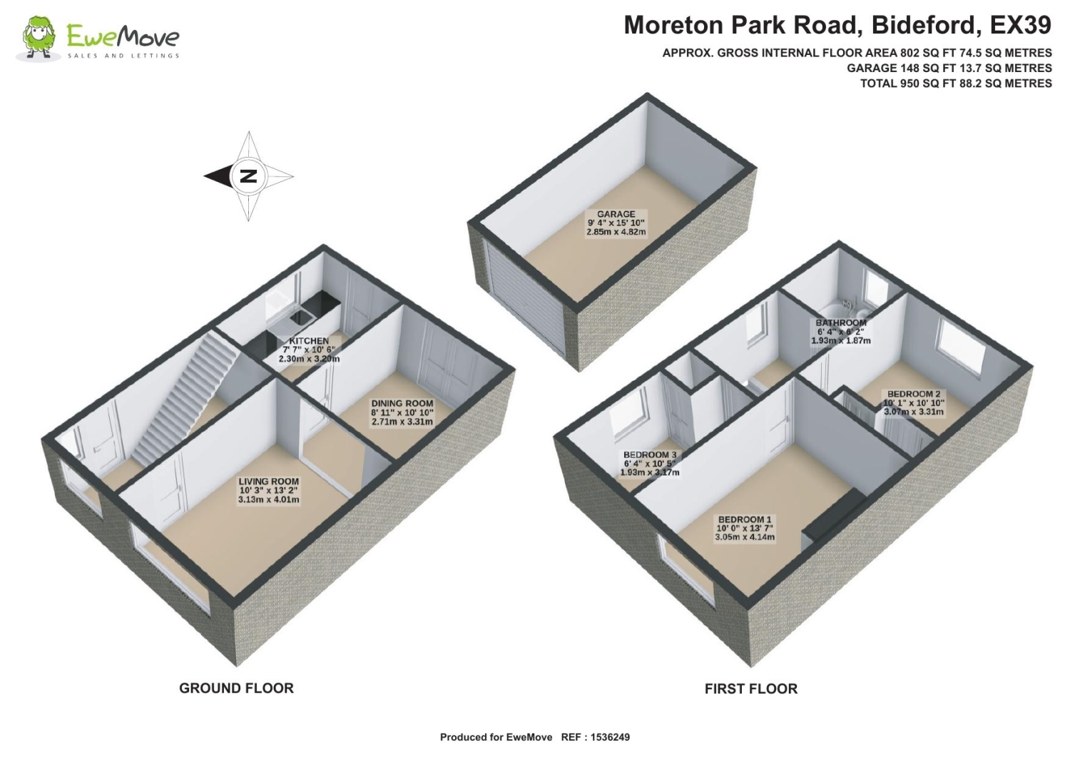 Moreton Park Road, Bideford floorplan