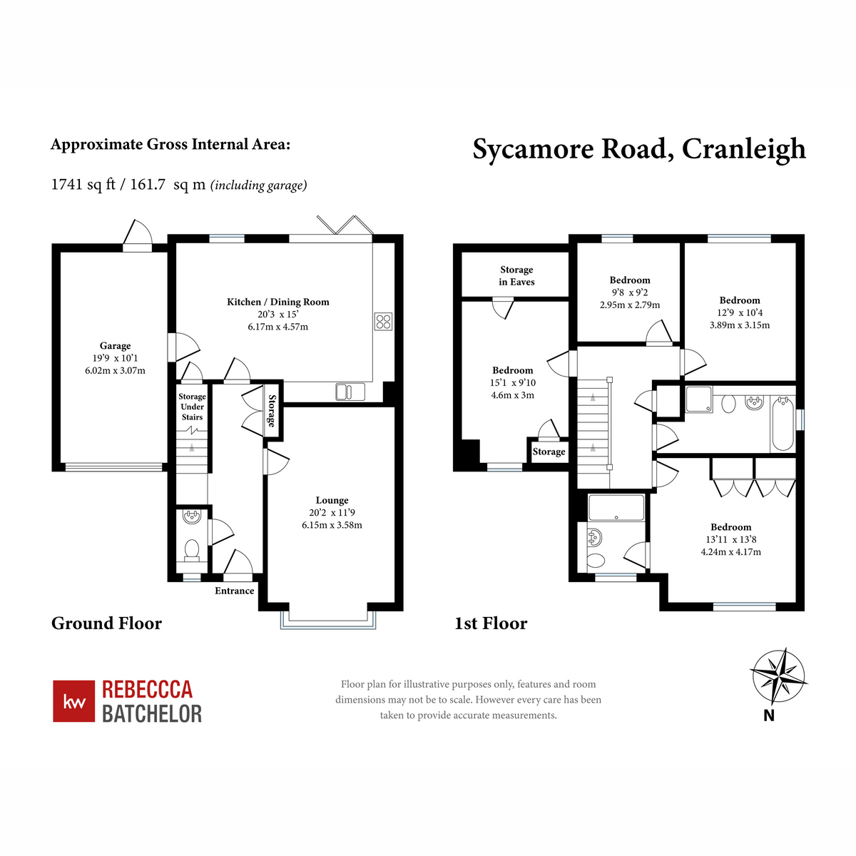 2, Sycamore Road, Cranleigh floorplan