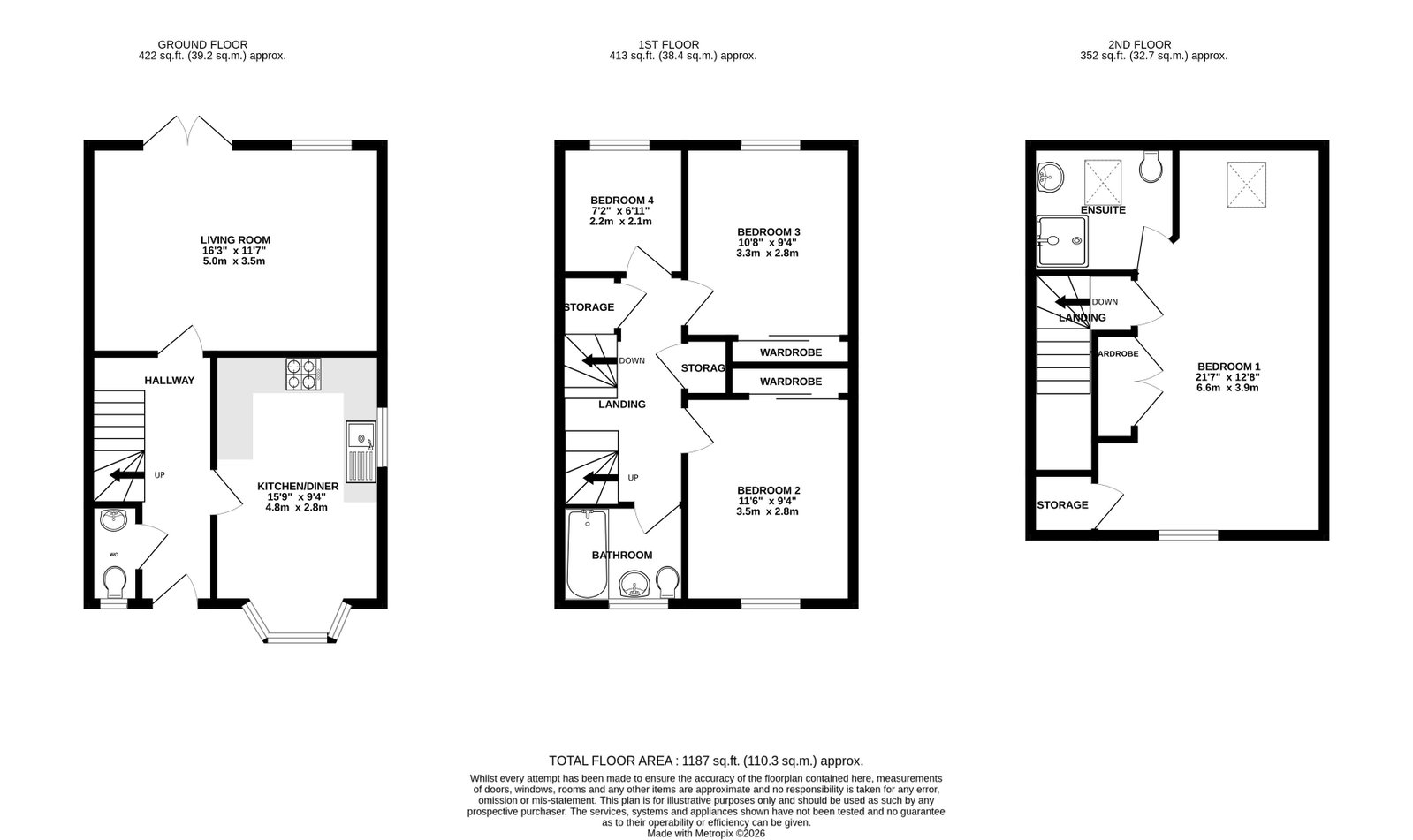 9, Amport Lane Kingsway, Gloucester floorplan