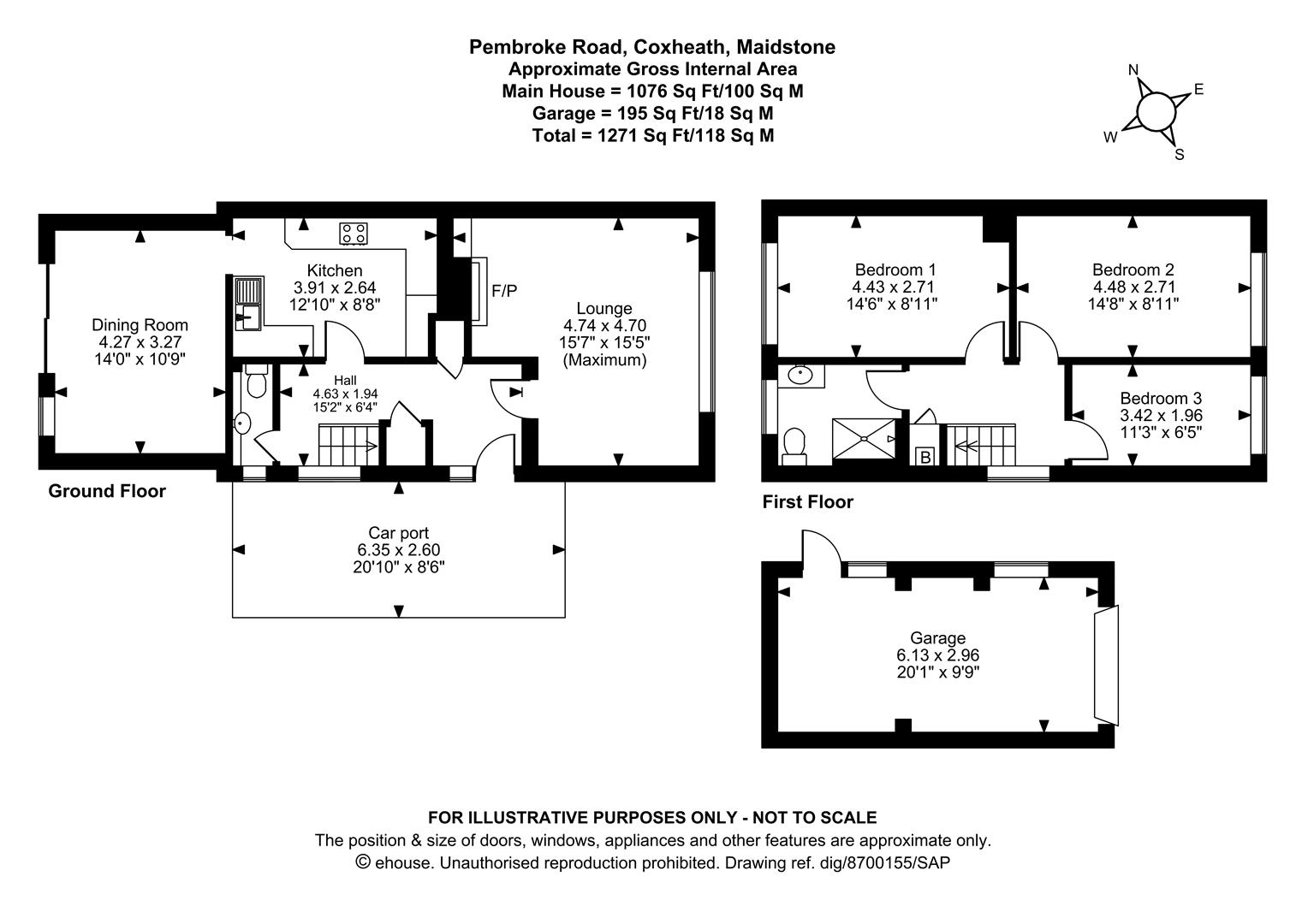 9, Pembroke Road, Maidstone floorplan