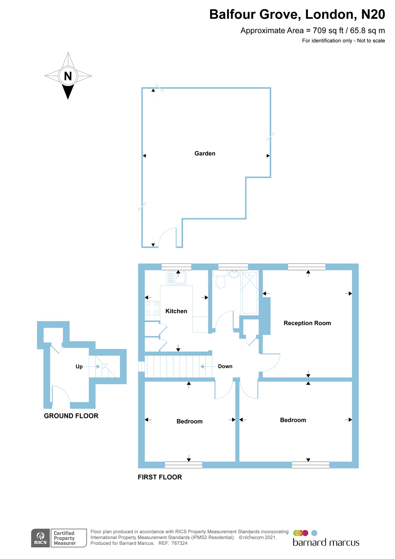 Balfour Grove, Whetstone, London N20, 2 bedroom flat for sale
