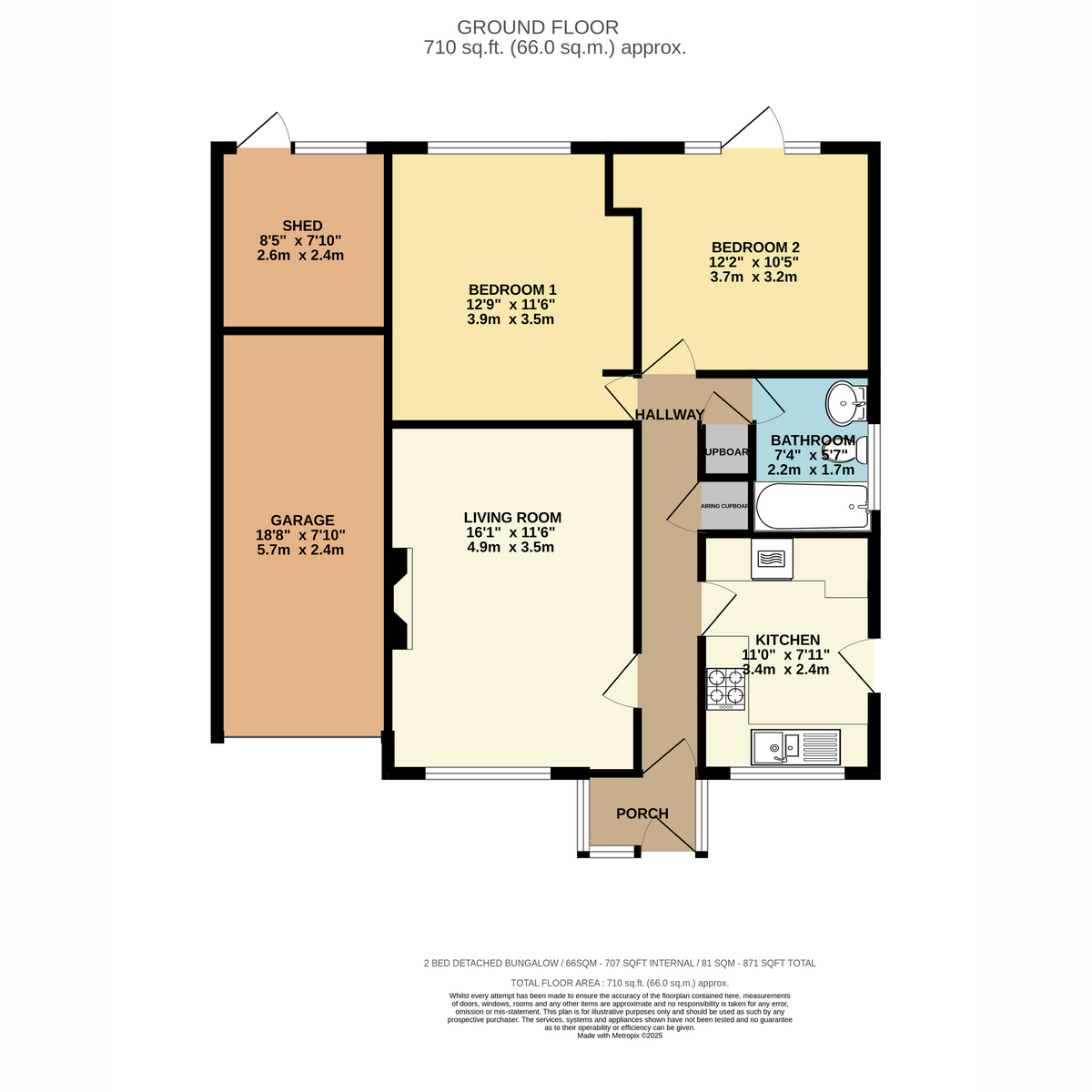 33, Magpie Road, Eastbourne floorplan