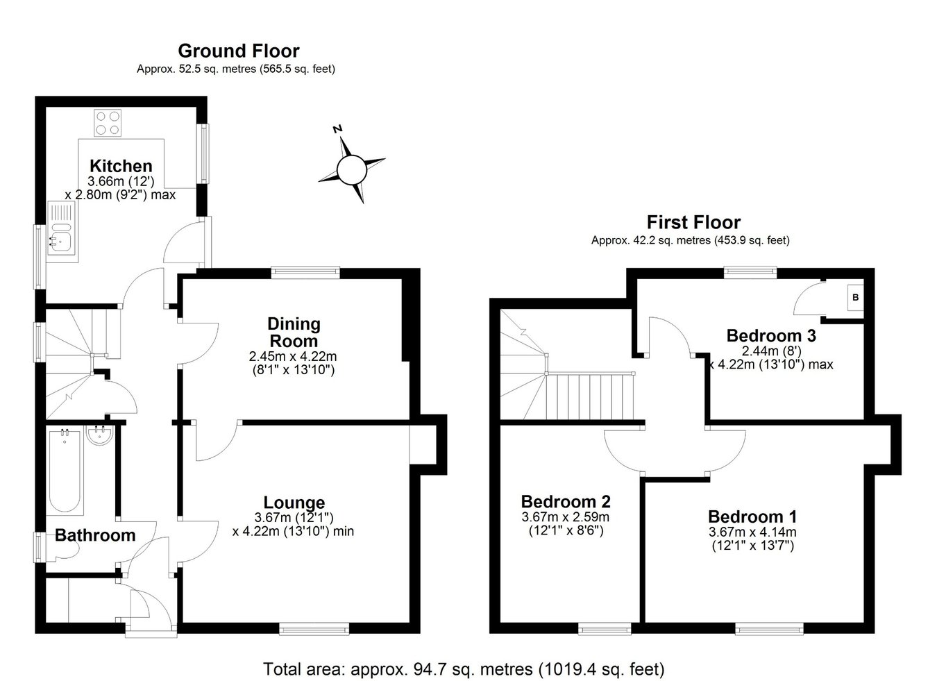9, Lordship Cottages, Letchworth Garden City floorplan