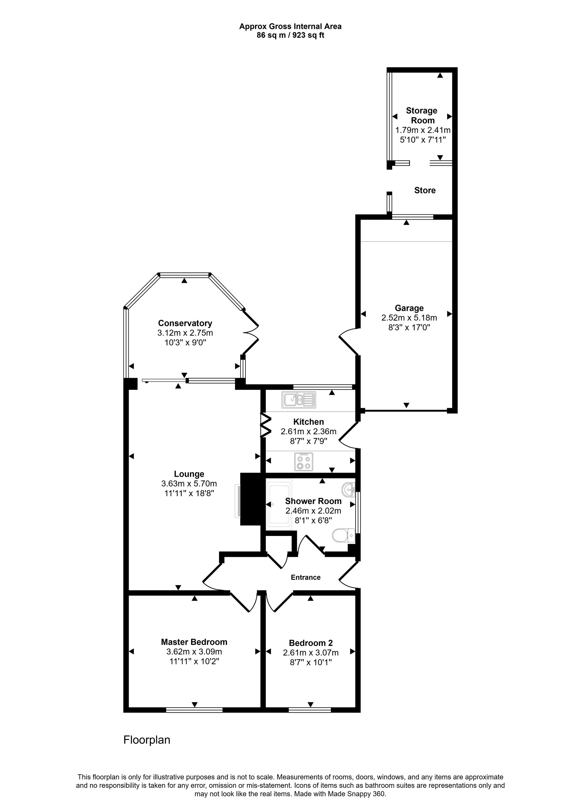 15 Weston Way, Weston-Super-Mare floorplan