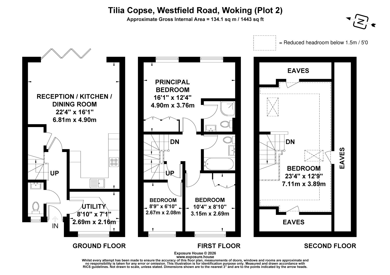 Plot 2 Tilia Copse, 33, Westfield Road, Woking floorplan