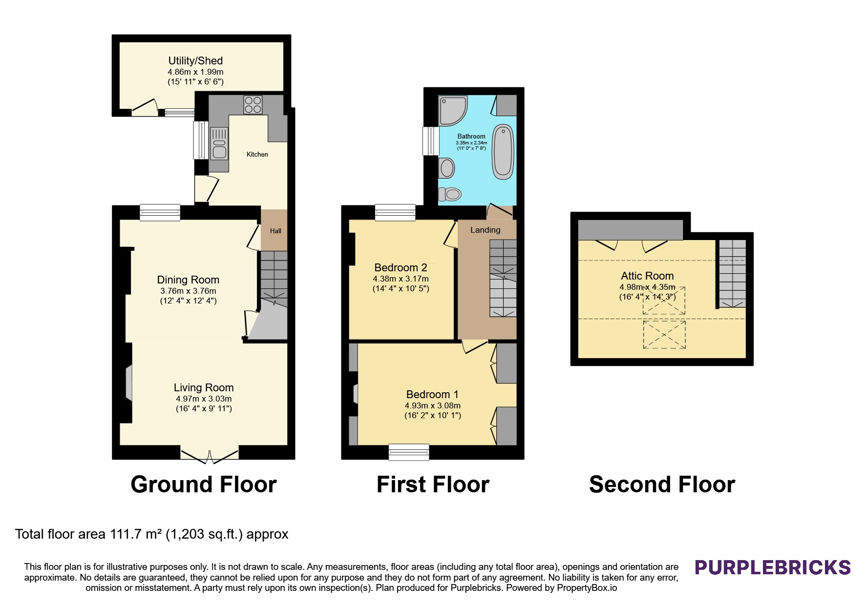 8, Bush Road, Y Felinheli floorplan
