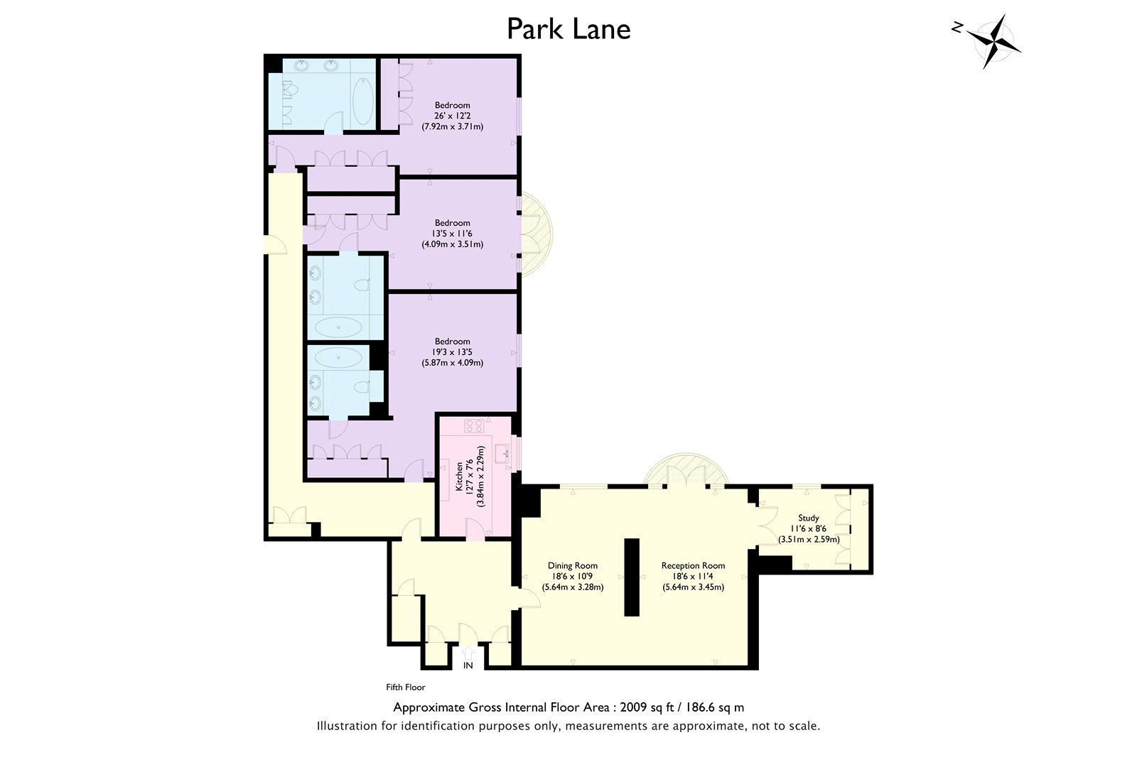 3 Bedrooms Flat to rent in Park Lane, London W1K