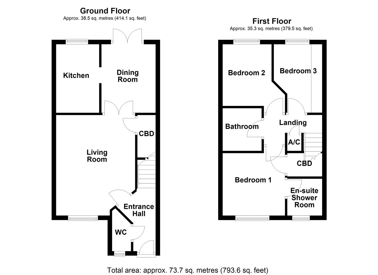 9, Abbey Close, Wakefield floorplan