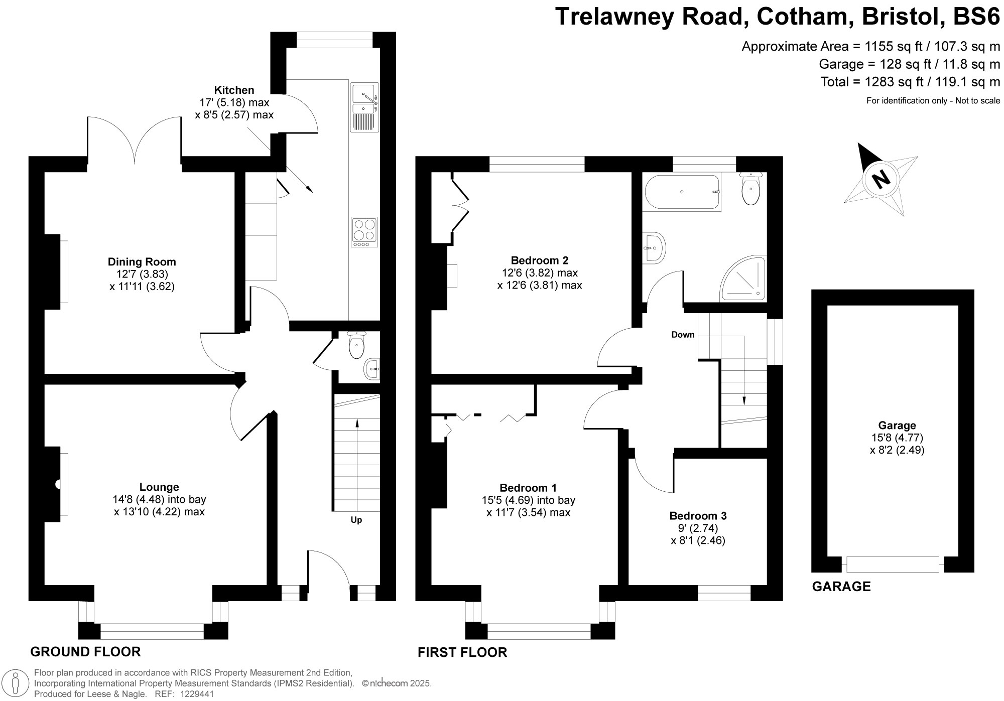 32 Trelawney Road, Bristol floorplan