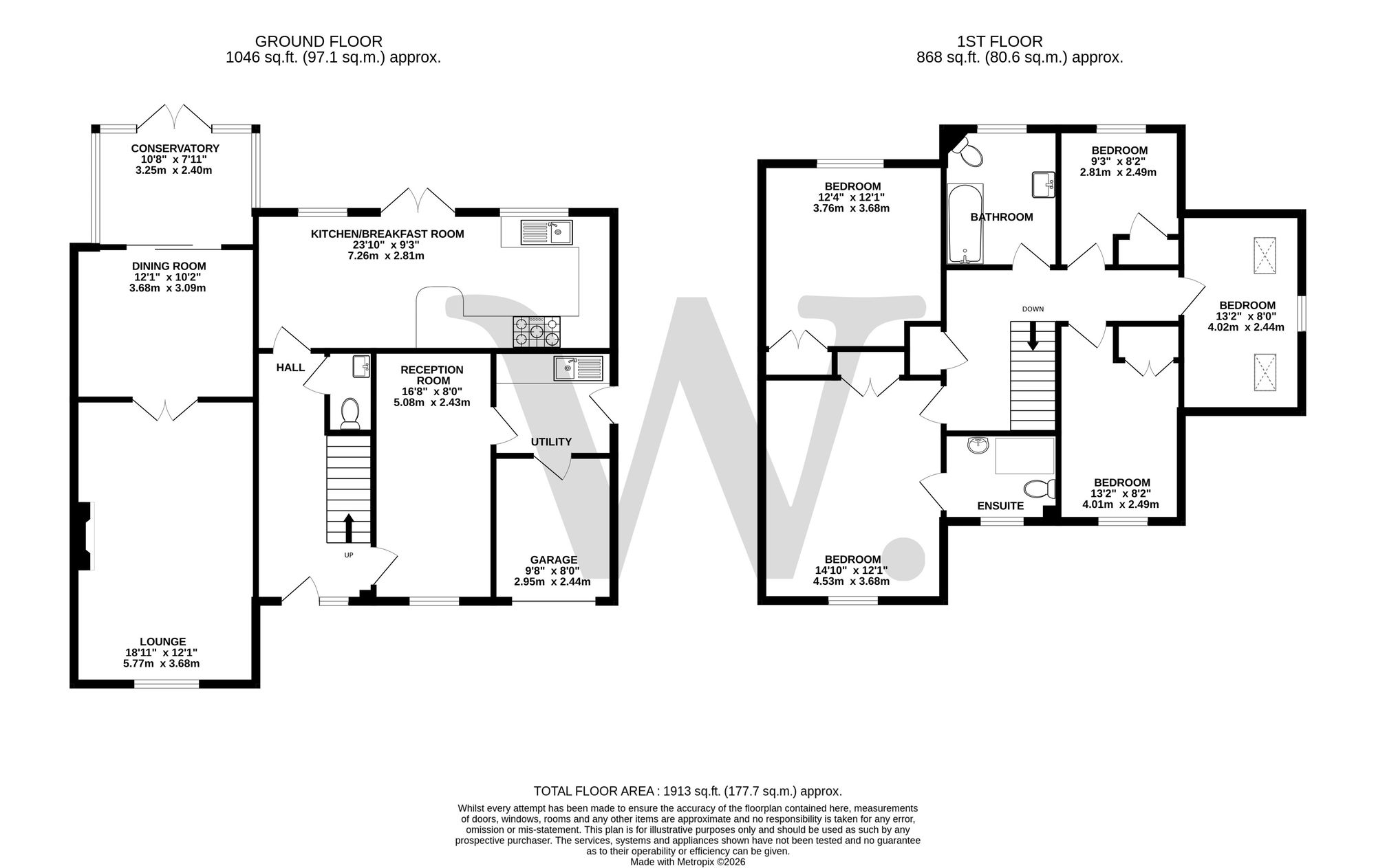 46 Luscombe Way, Norwich floorplan
