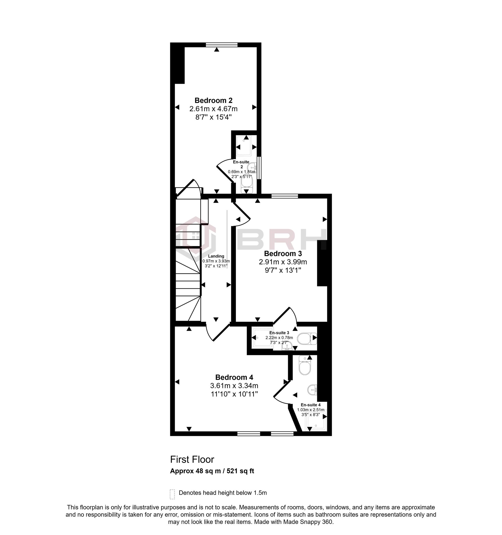 54 Broxholme Lane, Doncaster floorplan