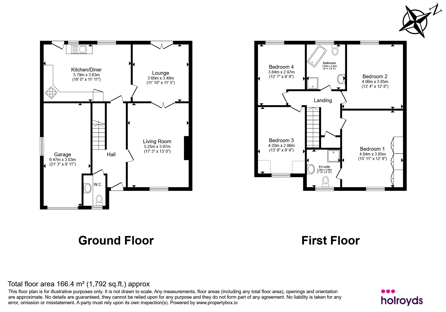 3, The Hayfields, Keighley floorplan