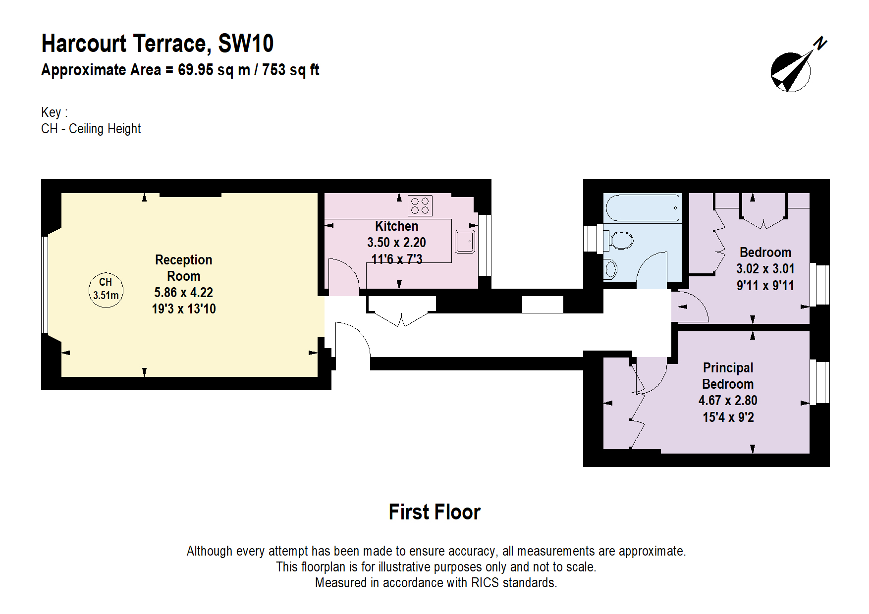Harcourt Terrace, London floorplan