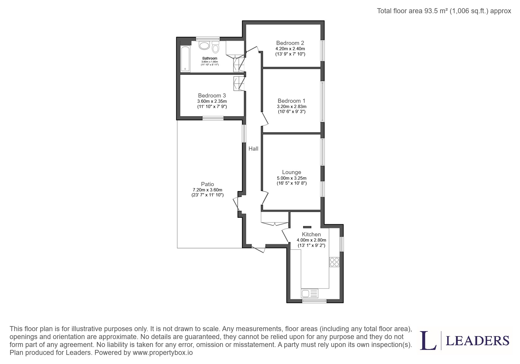Flat 1, 258, Croydon Road, Beckenham floorplan