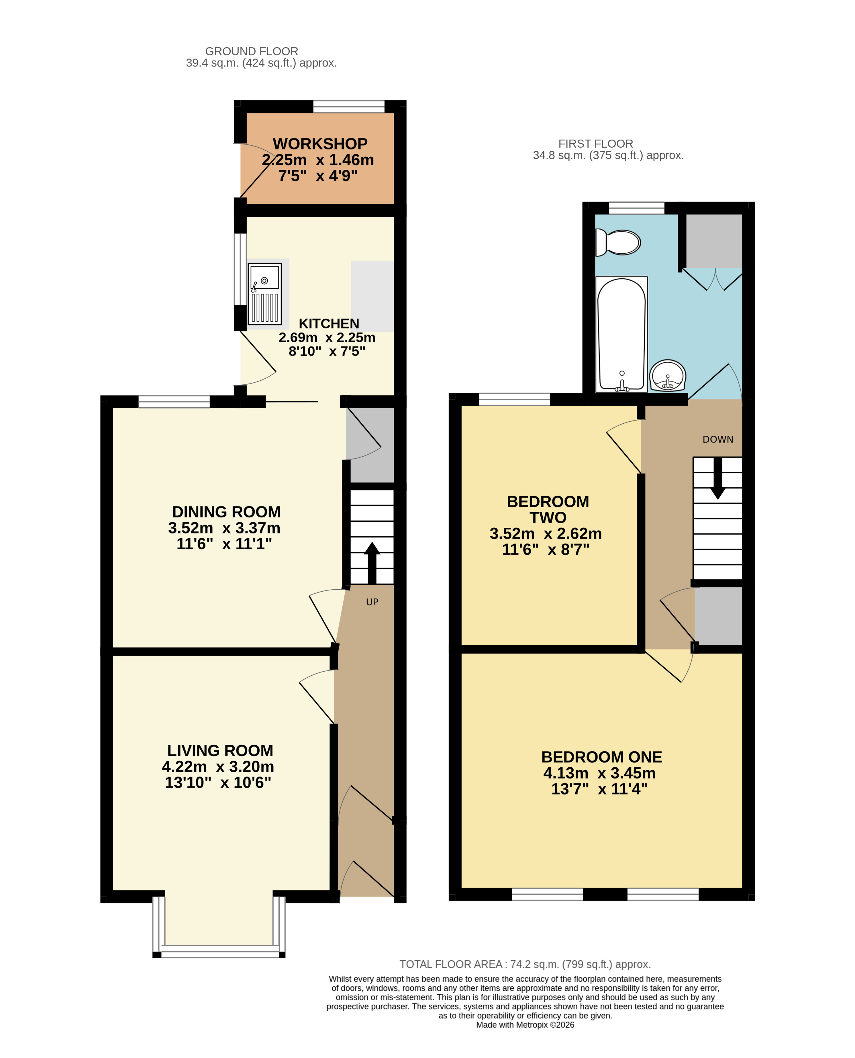 31, Alfred Street, Bedfordshire floorplan