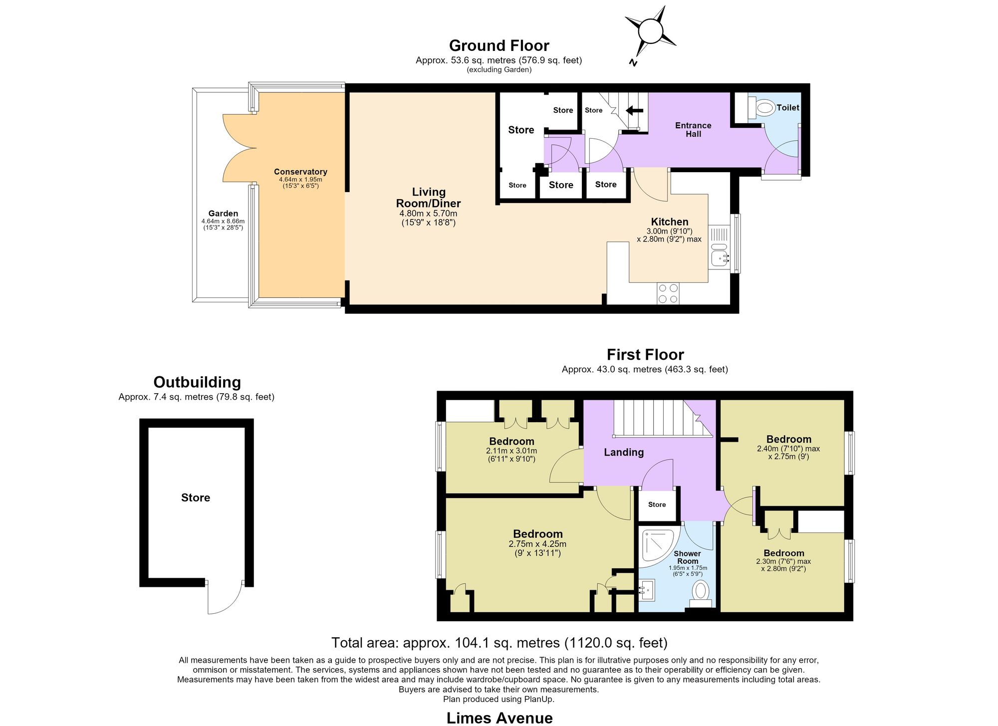 72 Limes Avenue, Chigwell floorplan