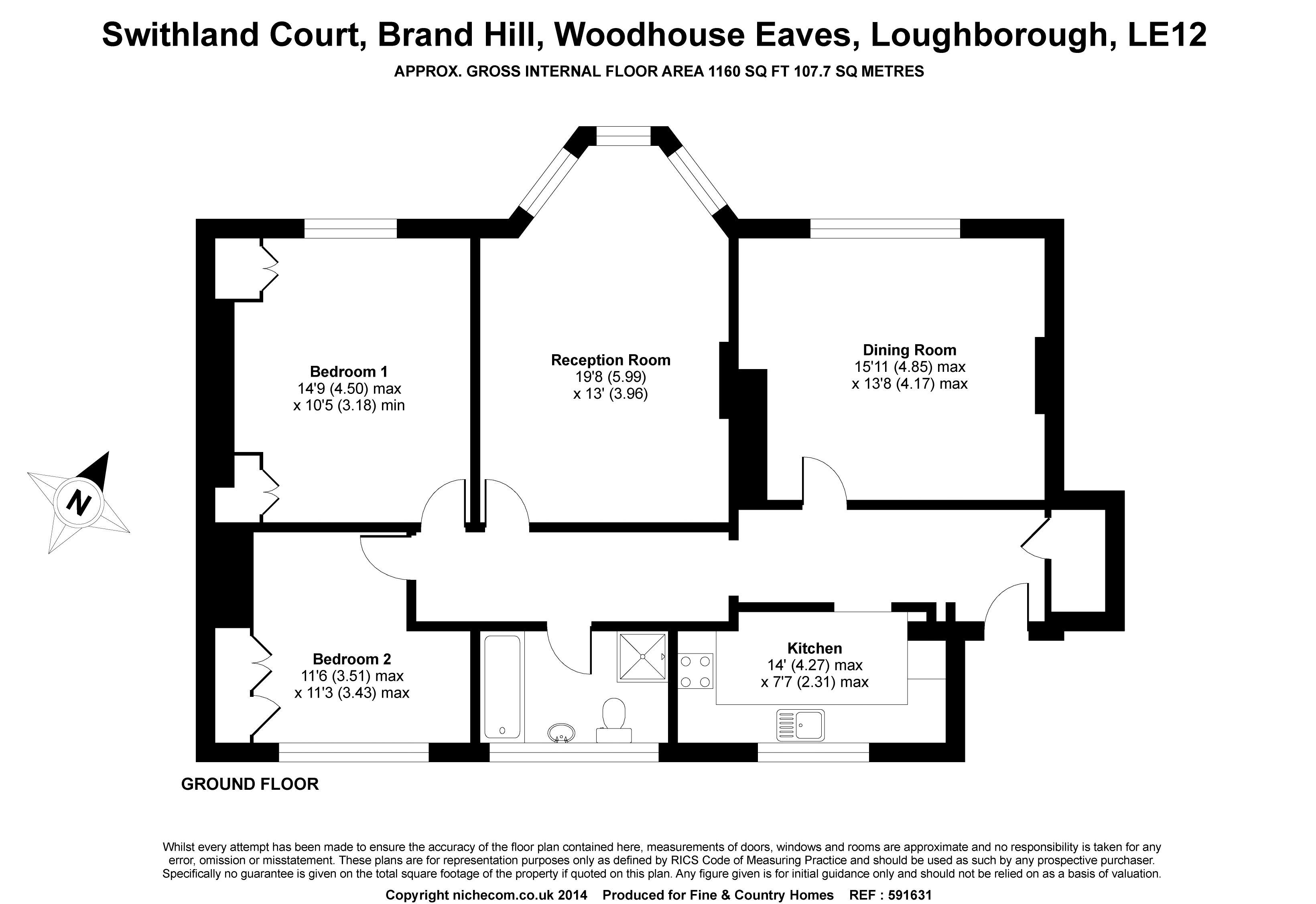 2 Bedrooms Flat for sale in Brand Hill, Woodhouse Eaves, Loughborough LE12