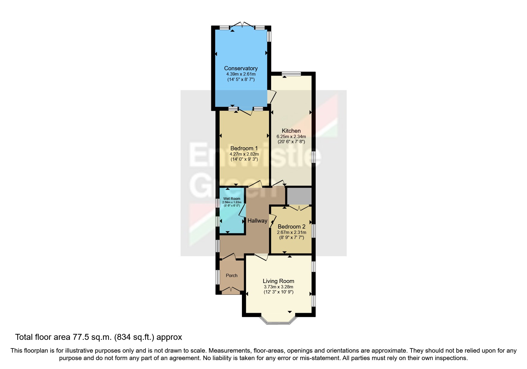 Falmouth Road, Blackpool, Lancashire FY1, 2 bedroom bungalow for sale